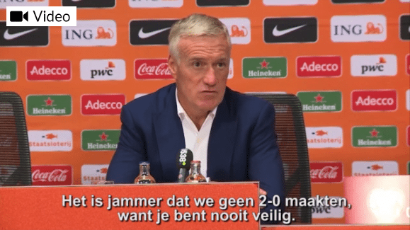 Didier Deschamps: 'We hebben verdiend gewonnen'