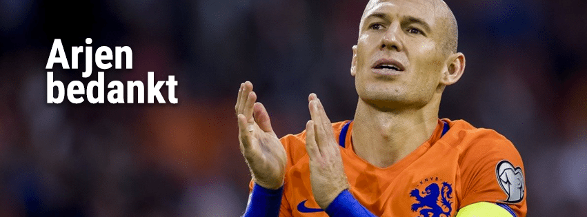 Arjen Robben neemt afscheid van Oranje