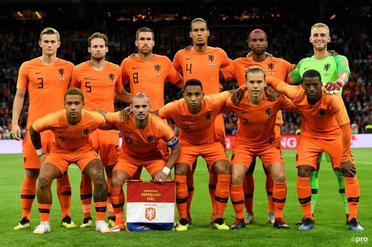 De opstelling van Nederland tegen Frankrijk