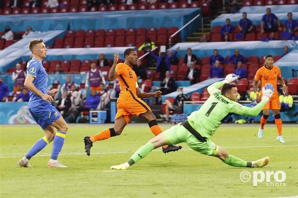 Doelpunt Nederland Oekraine Wijnaldum