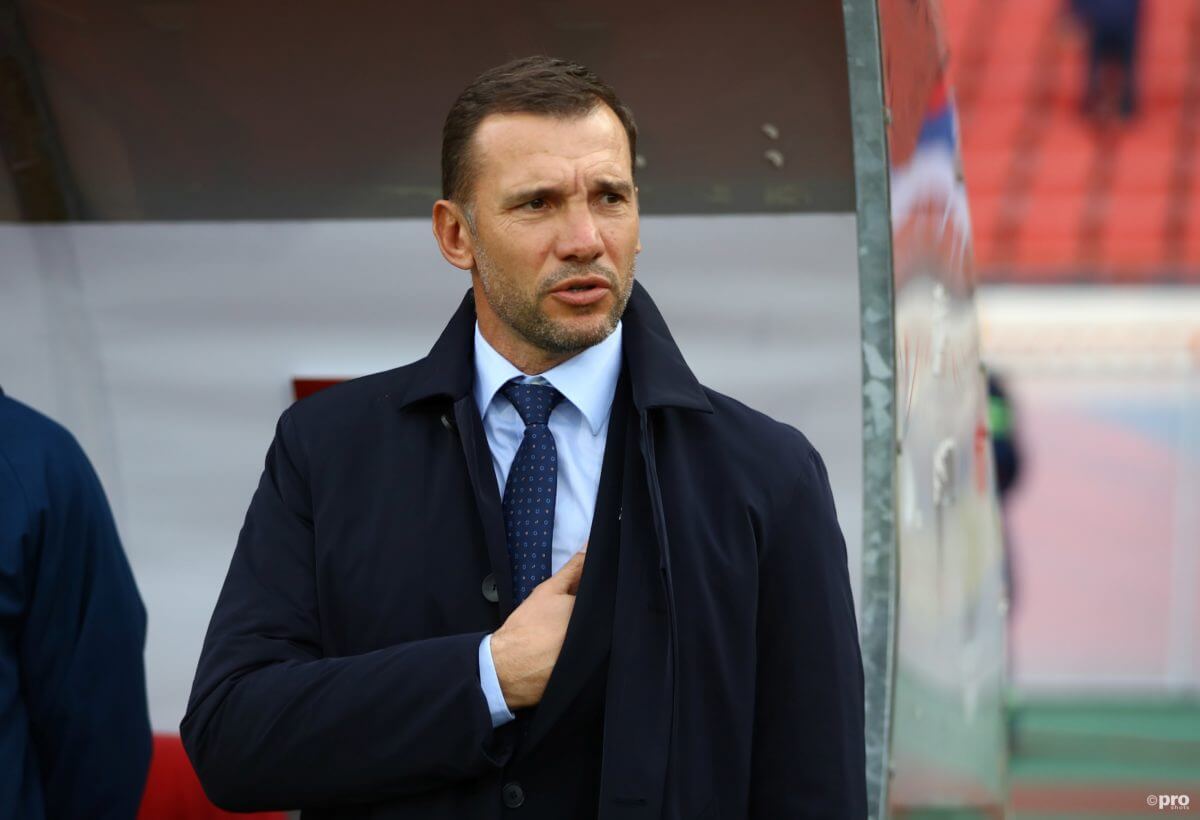 Shevchenko is de bondscoach tijdens Nederland - Oekraïne