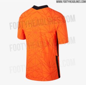 Shirts van Oranje voor EK 2020: het thuisshirt achterkant