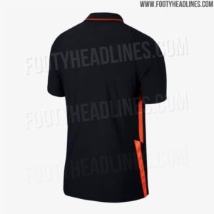 Shirts van Oranje voor EK 2020: het uitshirt de achterkant