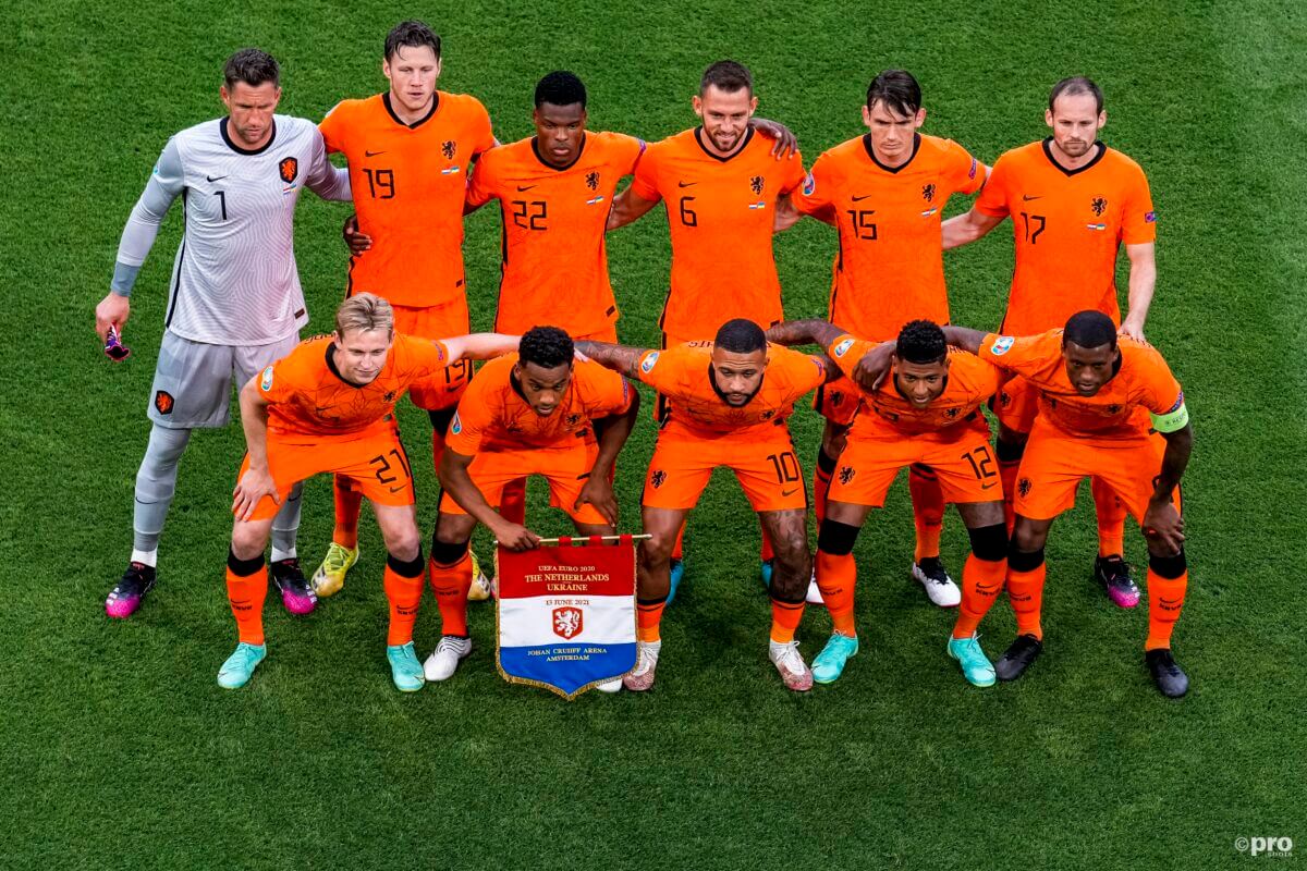 De opstelling voor Nederland Oostenrijk