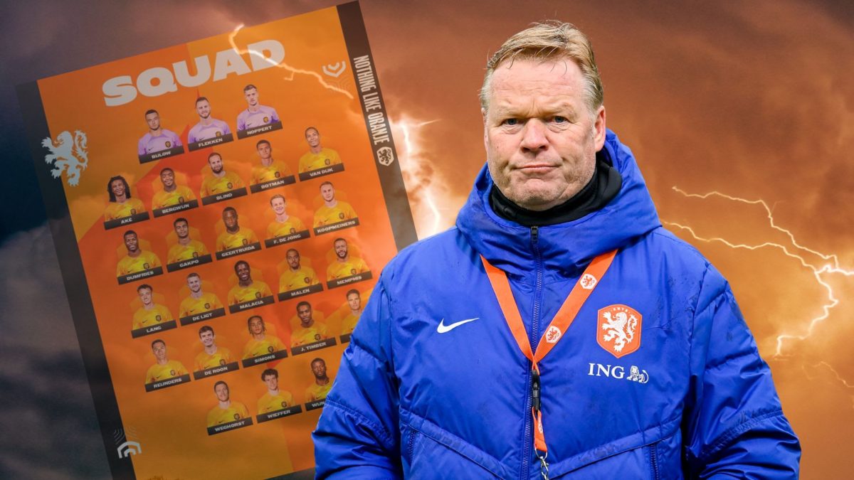 Ronald Koeman maakt de definitieve selectie van het Nederlands elftal bekend