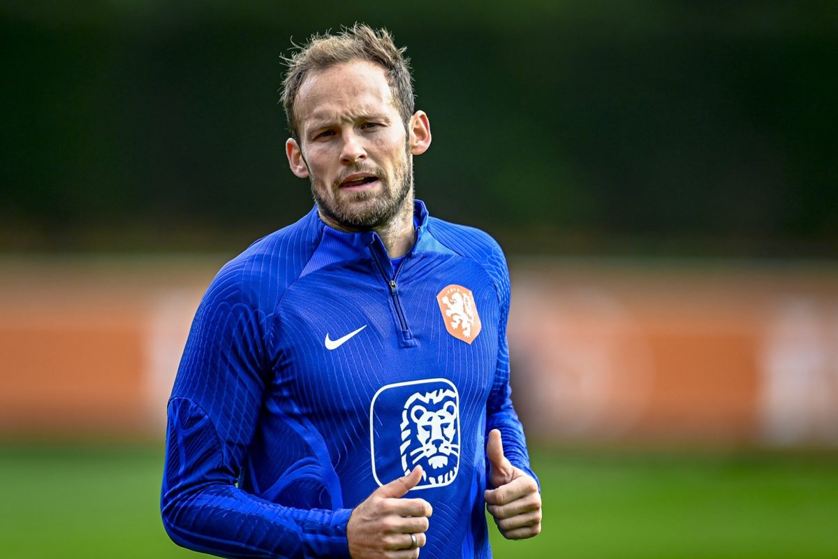 ZEIST, 14-11-2023, KNVB Campus, International football, season 2023 / 2024, press conference and training of the Dutch National Football Team, Netherlands player Daley Blind