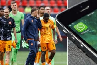 Oranje-international werd compleet verrast en onthult inhoud van appje