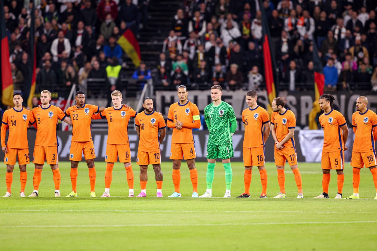 Het Nederlands elftal voorafgaand aan de oefeninterland tegen Duitsland