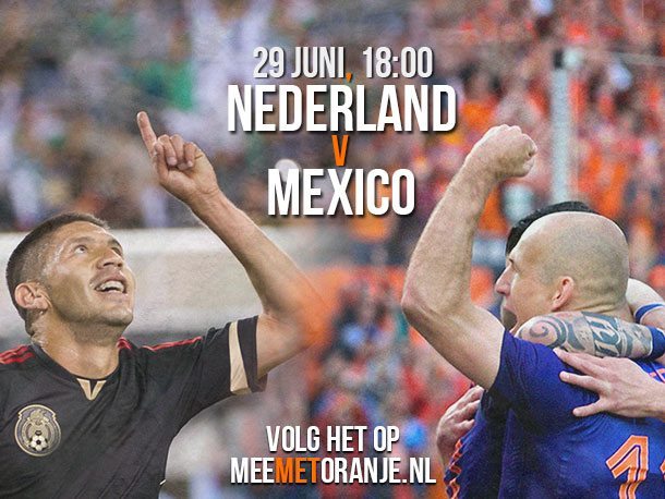 Achtste finale Nederland - Mexico
