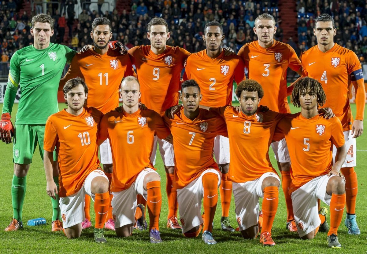 De opstelling van Jong Oranje