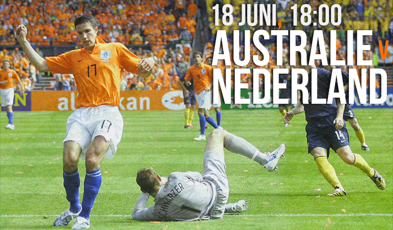 Groepswedstrijd Australië - Nederland