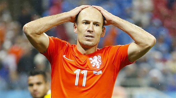 Ook Robben baalt van nederlaag · Mee met Oranje