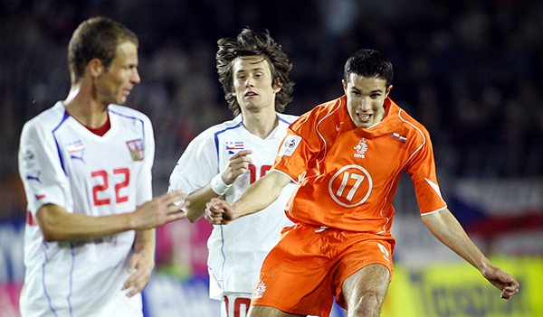 Robin van Persie tegen Tsjechië, tijdens het WK van 2006. © Pro Shots