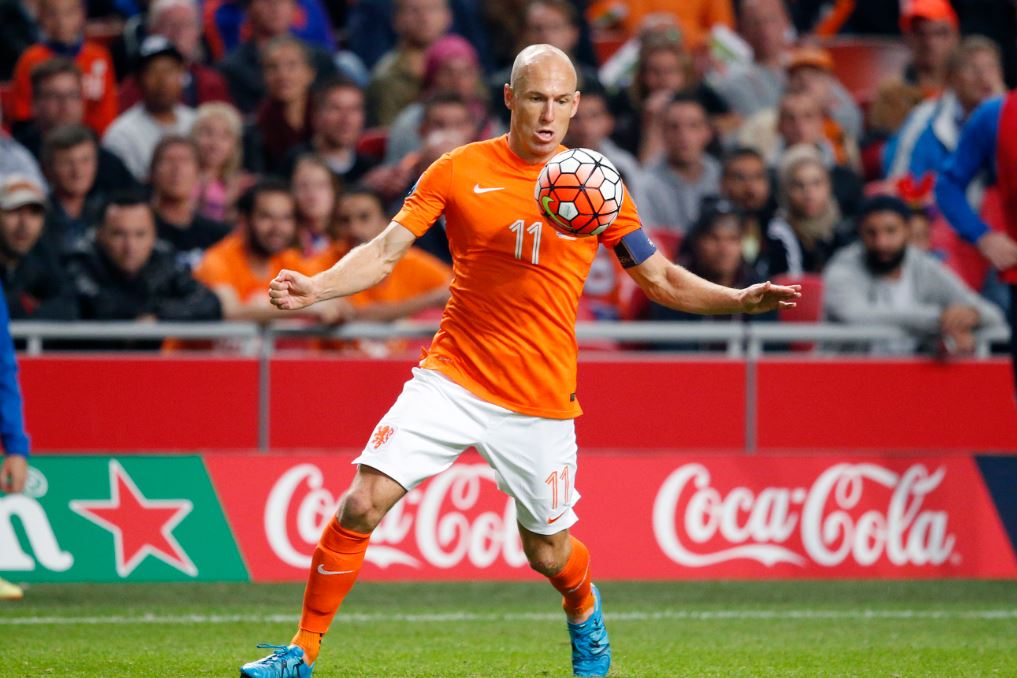 Arjen Robben in actie